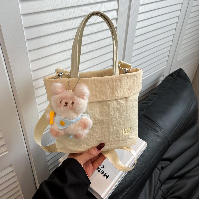 Canvas bag women's large-capacity new summer messenger bag casual high-end versatile portable bucket bag