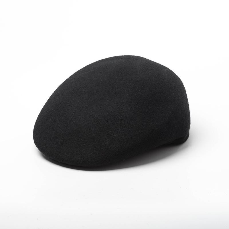 

100% Wool Berets for Men Fashion Winter Hat Women Man Beret Unisex Felt Flat Cap Derby Driver Ladies Party Fall Hats 56-58cm чорний