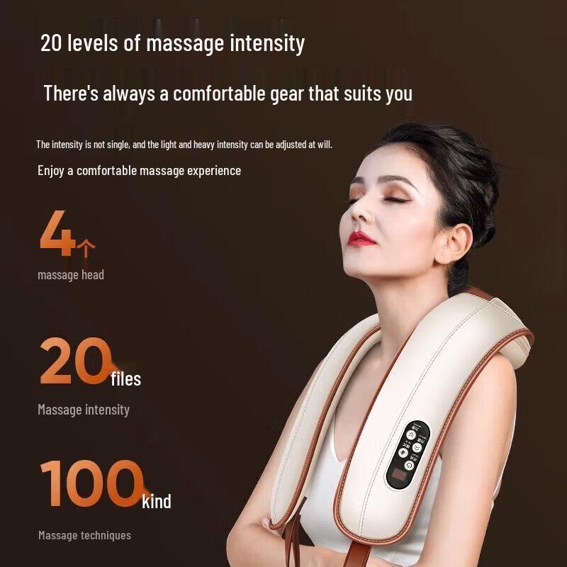 AUX Neck and Shoulder Percussion Heating Massage Shawl