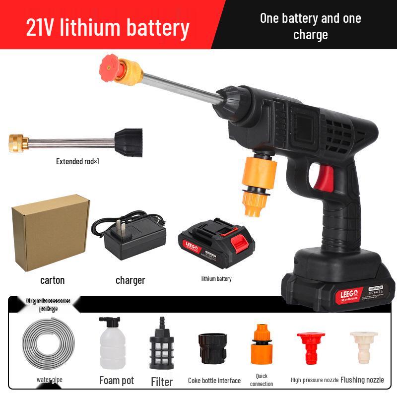 Cordless High-Pressure Portable Car Wash with Lithium Battery  