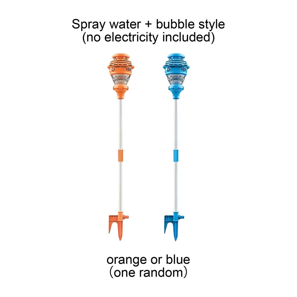 Outdoor Streetlight Bubble Machine – 2- In -1 Automatic Bubble Blower & Water Sprayer – Rechargeable Camping & Party Bubble Toy