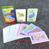 Kids 36PCS/Set Animal Shape Color Time Flash Card Montessori Early Education Learning Educational Toys For Children Gifts