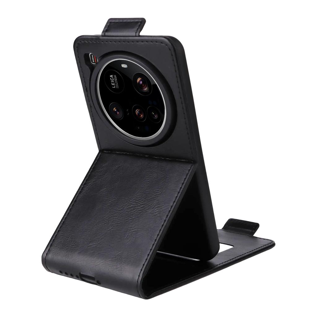 For Xiaomi 15 Ultra Stand Case Magnetic Clasp Vertical Flip Leather Phone Cover with Card Holder