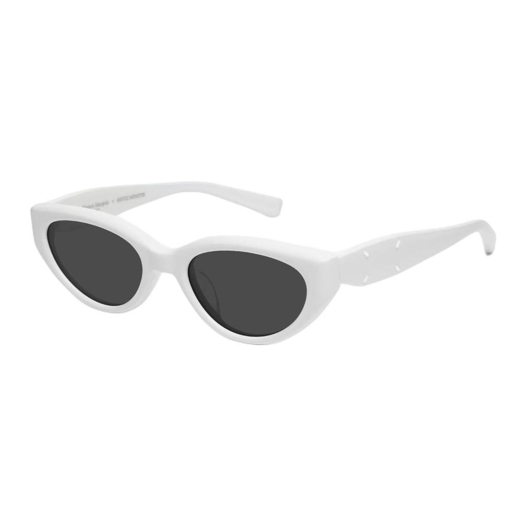 Gentle Monster Oval Sunglasses With Matching Color Markings Unisex Sunglasses White MM108-W2