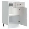Kitchen Base Cabinet "Lucca" Grey Sonoma Glued Wood