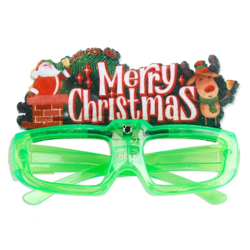 Unisex Unique New Year Christmas Party Glowing Eyeglasses for Adult Teens