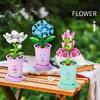 Adults Mini Flower Bouquet Particles Building Blocks for Children Girls 6 To 14 Years Old Assembly Bricks Constructor Set Gifts