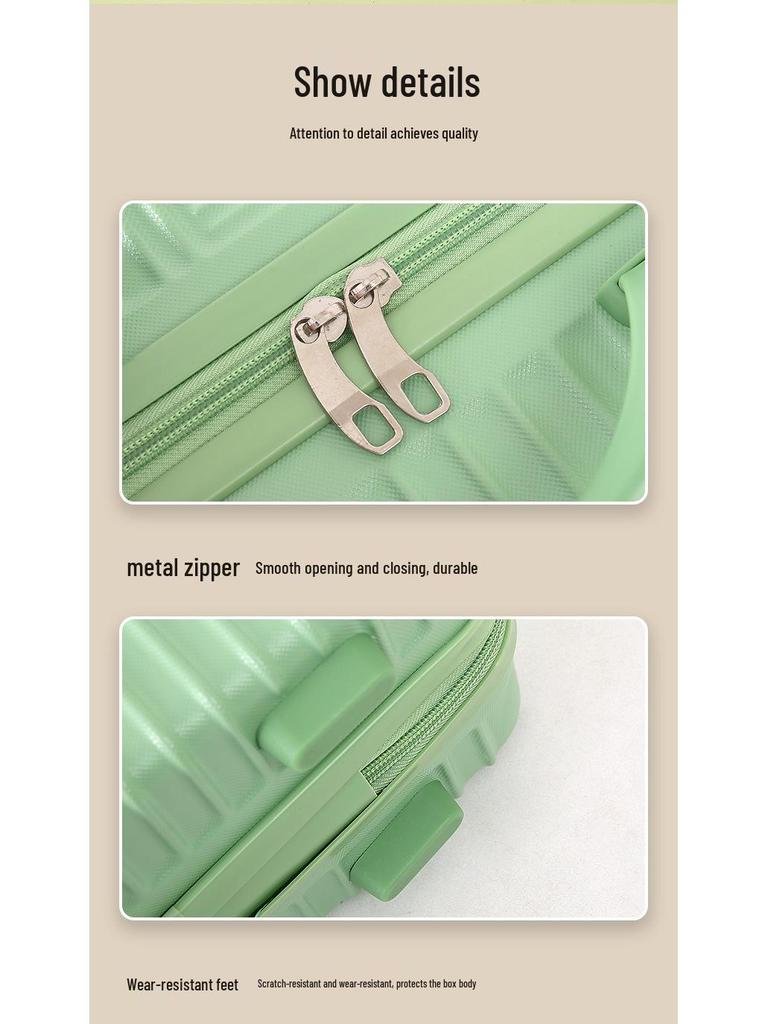 14-Inch Mini Suitcase Makeup Case with Combination Lock