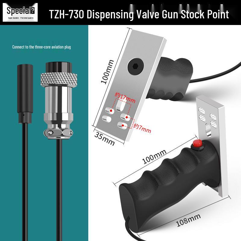 Pneumatic Dispensing Machine for UV Glue and Silicone with Pin-Type Valve and Back-Suction Spray Gun