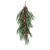2 Pieces Artificial Evergreen Decoration Seasonal Drooping Branch