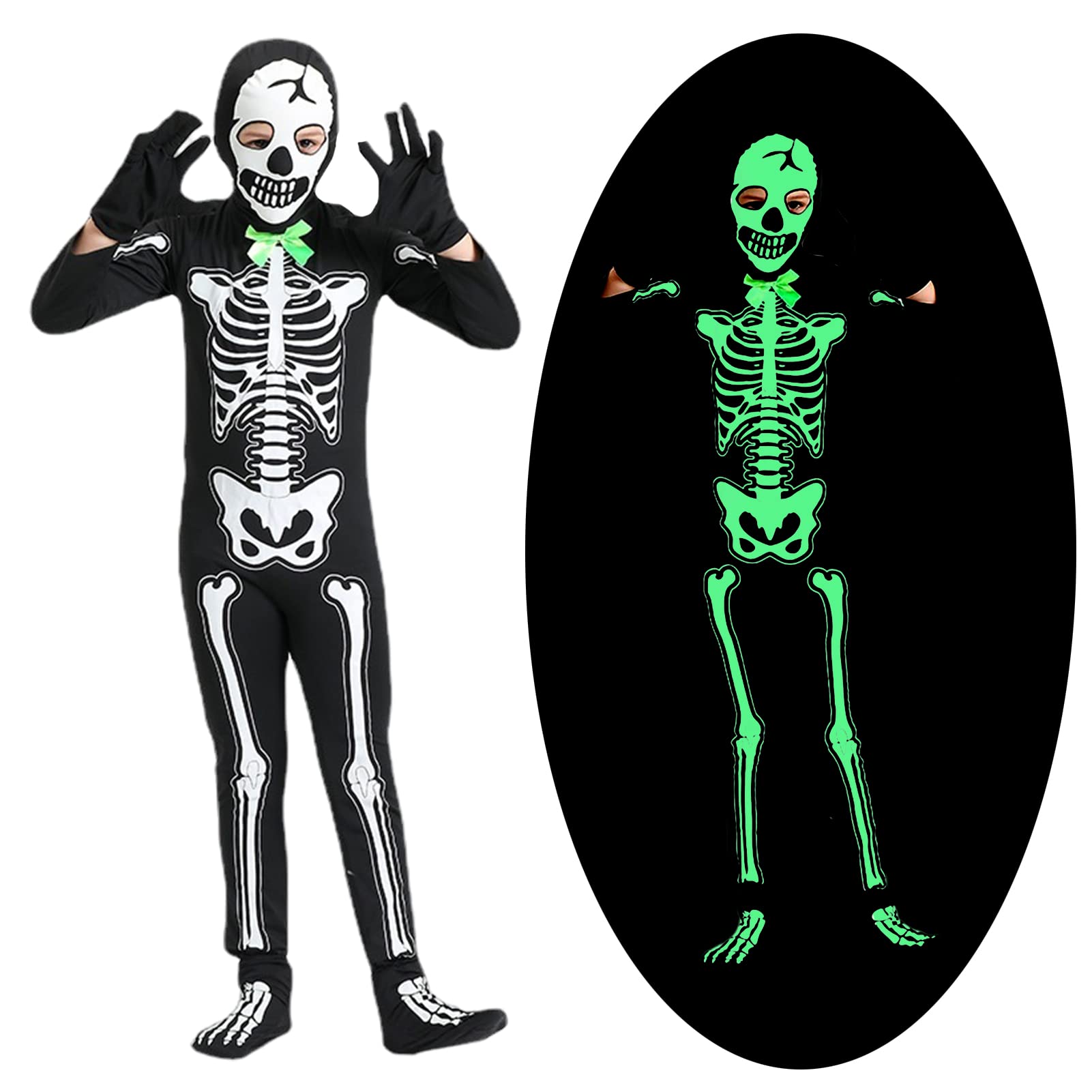 

Костюм для косплея на Хэллоуин для детей Костюм скелета Костюм Крика Мрачного Жнеца Костюм плаща привидения для детей Унисекс Школьный фестиваль Культурный фестиваль