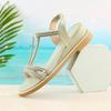 Sandals for Women Roman Style Flat Rubber Diamond Woman Shoes Open Toe Comfort Low Price Daily Casual Vintage Anti Slip Hot Pvc