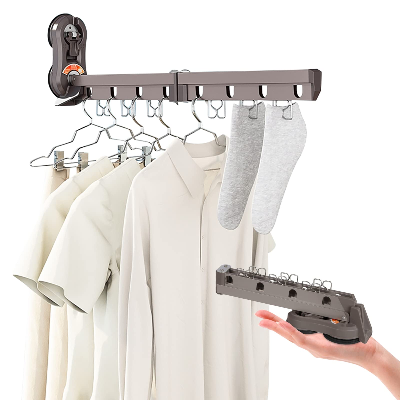 

convenient indoor clothes Suction cup wall indoor clothes travel rainy season clothes hanging 8 does not damage space no construction indoor drying on