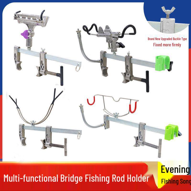 Multi-Functional Fishing Rod Holder for Ice, Boat, and Raft Fishing