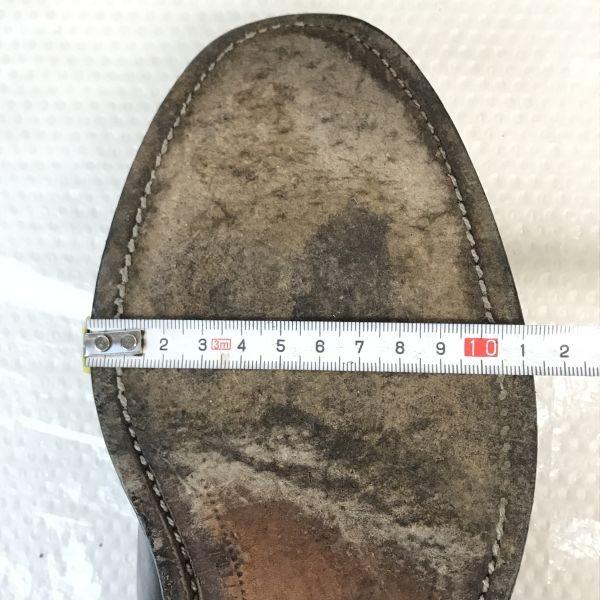 Vintage 80s-90s Allen Edmonds Hillcrest 360° Goodyear Welt Swirl Moc Shoes Size 9.5EEE 27.0-27.5cm Black(USED)