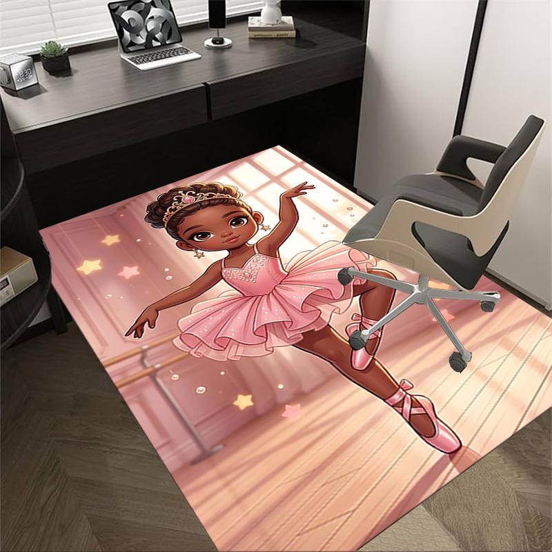 

1PC Ballerina Princess Extra Large Non-Slip Floor carpet, Office, family, bedroom, Studio Large Area Rug,Longlasting Material-J0384 60cm by 90cm