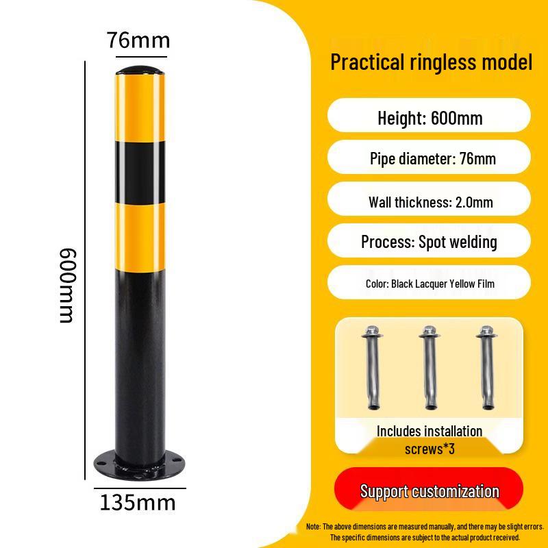 Reflective Anti-Collision Car Stopper Steel Warning Post