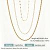 European & American Style Three-Layer Stackable Stainless Steel Necklace for Women - Fashionable, Versatile, High-End Luxury Clavicle Chain