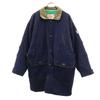 Batting Coat L Navy Quilted Back Men's Used