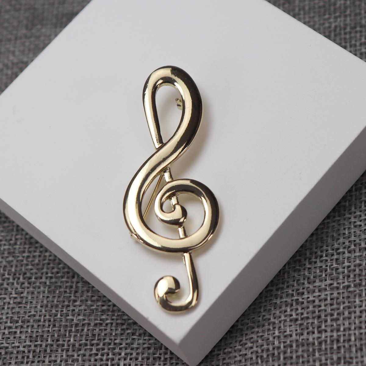 

Брошь в виде музыкальной ноты - Модный аксессуар для студентов: Идеально для одежды, шляп или сумок