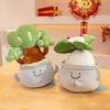 New simulated fortune tree potted doll rich bamboo doll plush toy creative office green plant small ornament