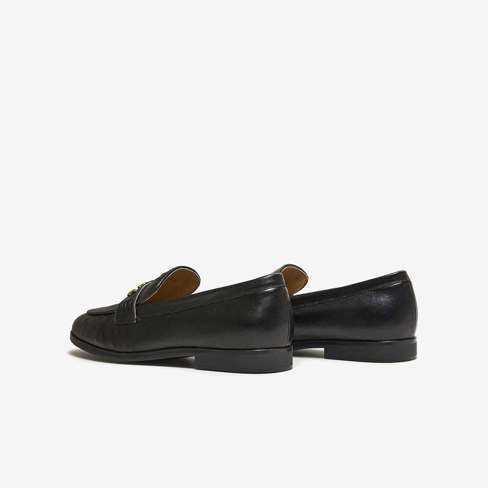 BASTO British Slip-On Loafers Women Single Shoes