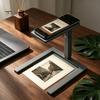 Durable PLA Phone Stand Foldable Mobile Holder, Adjustable Desktop for Cell Phones, Easy Carry Cradle Lightweight Portable Streaming Video Calling And
