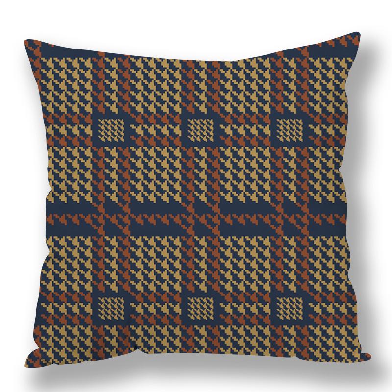 Abstract Houndstooth Geometric Pillow Cover Design Pillow Waist Premium Durable Quality Useful Practical Reliable