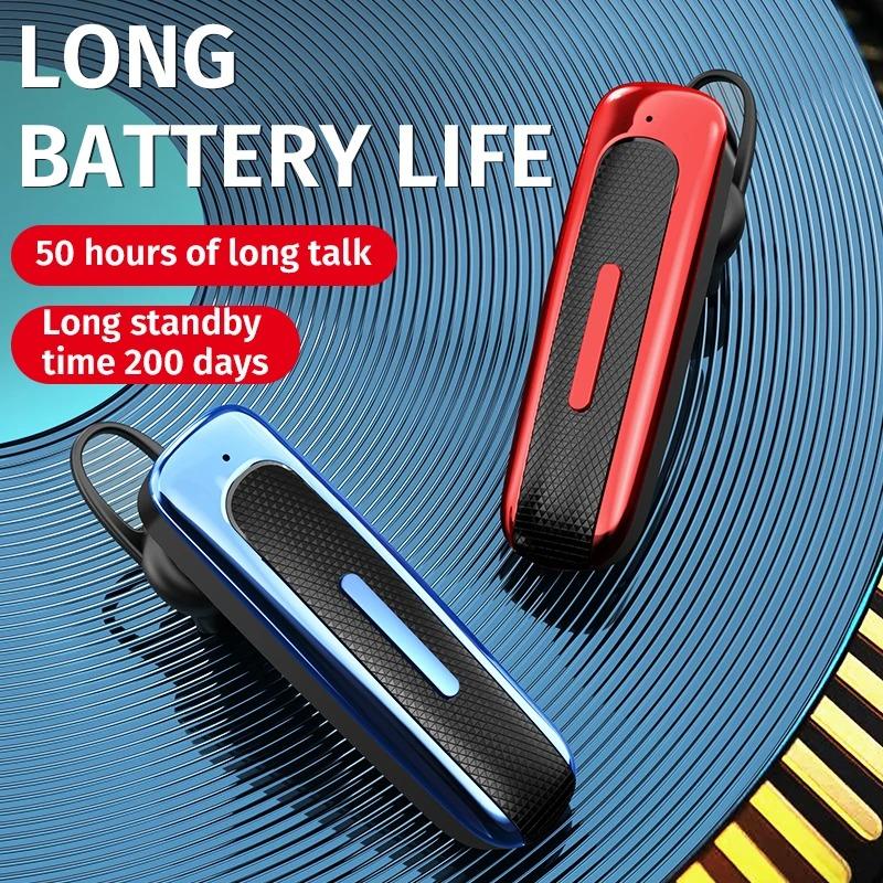 Écouteurs Bluetooth sans fil avec microphone Écouteurs à réduction de bruit Mains libres Casque à réduction de bruit Pour la conduite Affaires