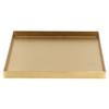 Gold Stainless Steel Tray Decorative Jewelry Dish Makeup Tray Organizer for Drink Breakfast Bars Restaurants
