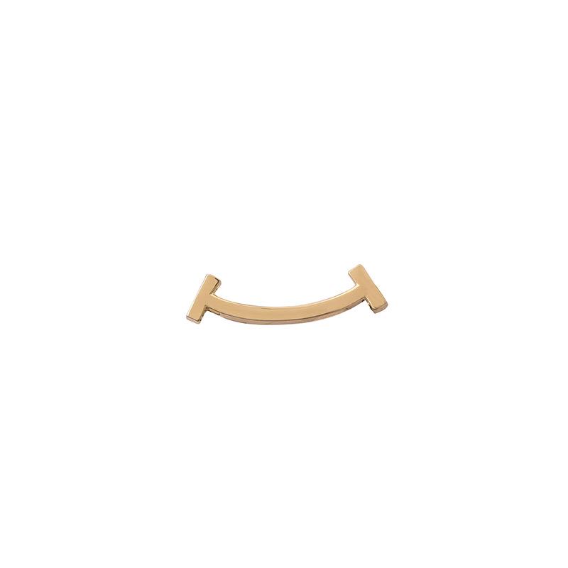 Cute and Simple Smiling Face Brooch High-end and Elegant Woman Fixed Shirt Collar Anti-glare Clasp Small Pin
