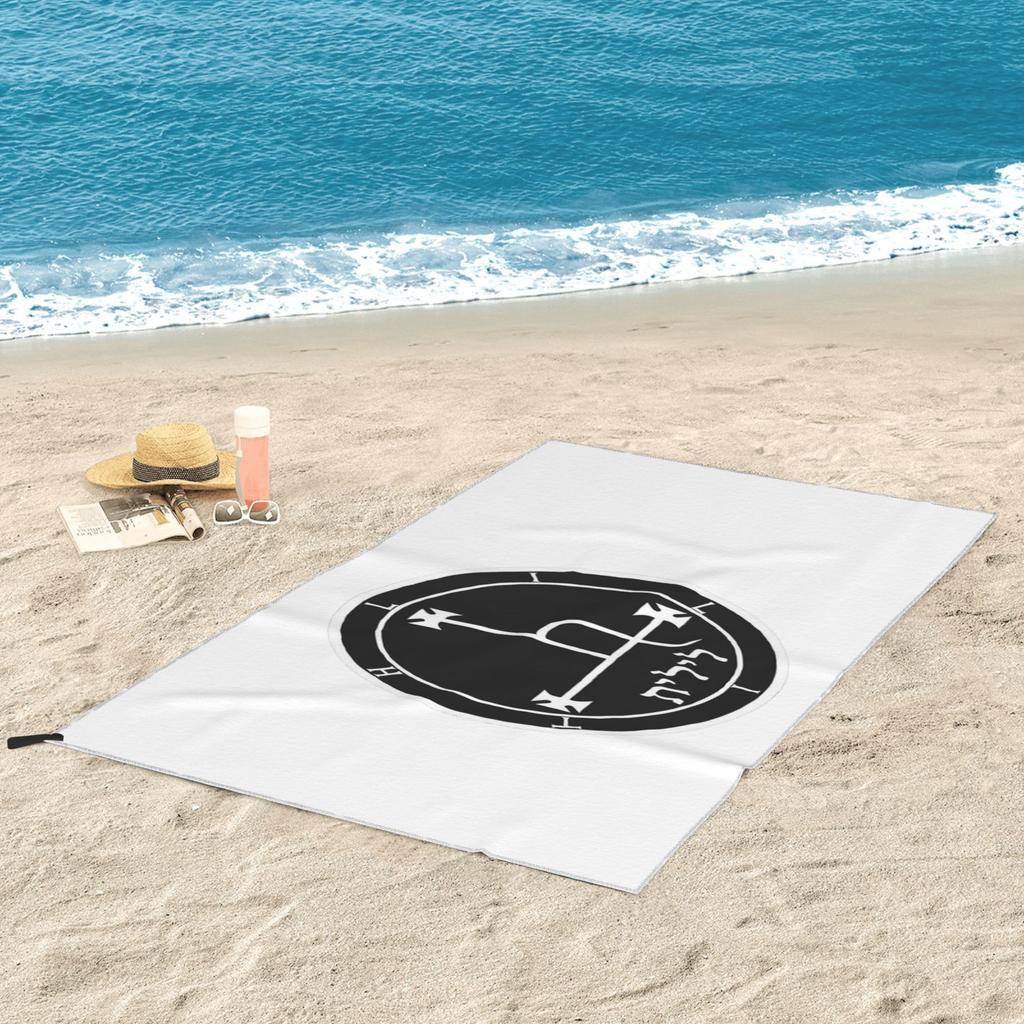 Sigil Of Lilith Altar Cloth Beach Towel Soft Microfiber Quick Dry Absorbent Quick Towels For Pool