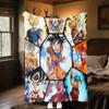 1 Stück DRAGON BALL Aufdruck Flanelldecke, Hohe Qualität für alle Jahreszeiten, Heimdekoration, Wärme und Komfort, Perfekt für Weihnachtsgeschenke