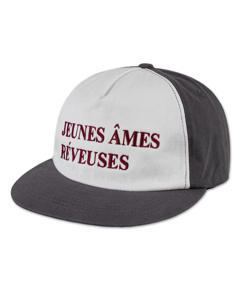 Wig Jeunes Ames 5-Panel Two-Tone Washed Ball Cap - Charcoal