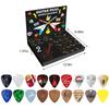 Guitar Picks Musical Countdown Calendar 2025 24 Days Surprises Gift Box Celluloid/Wood Picks Gift for Guitar Bass