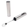   USB Rechargeable Milk Frother Handheld Stainless Steel Portable Hand Frother Drink Mixer   for   Travel Camping  
