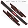 4PCS Universal Rubber Car Door Scuff Sill Cover Panel Step Protector Bumper Corner Protector