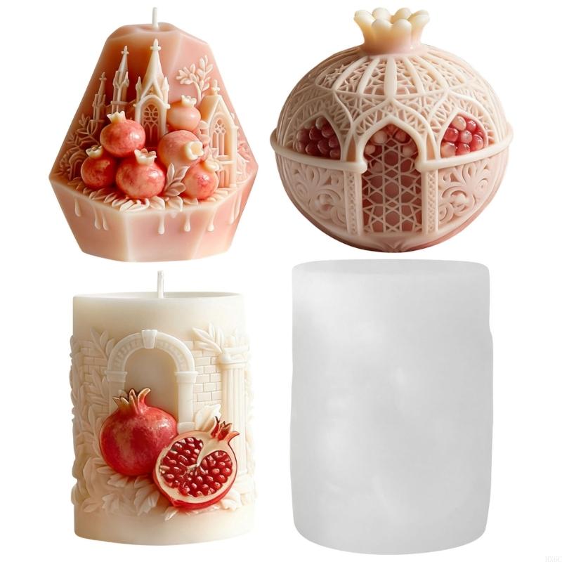 Pomegranate Embossed Silicone Mould for Candle Soap Chocolate Baking Tool Multipurpose Silicone Molds for Resin Casting HX6C