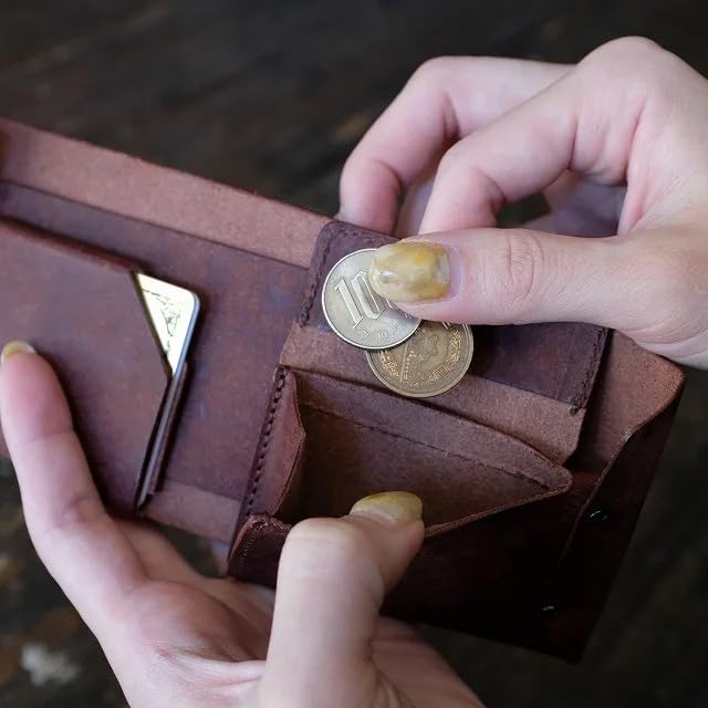 [LITSTA] Wrap Half Wallet, Italian Pueblo Leather, Black