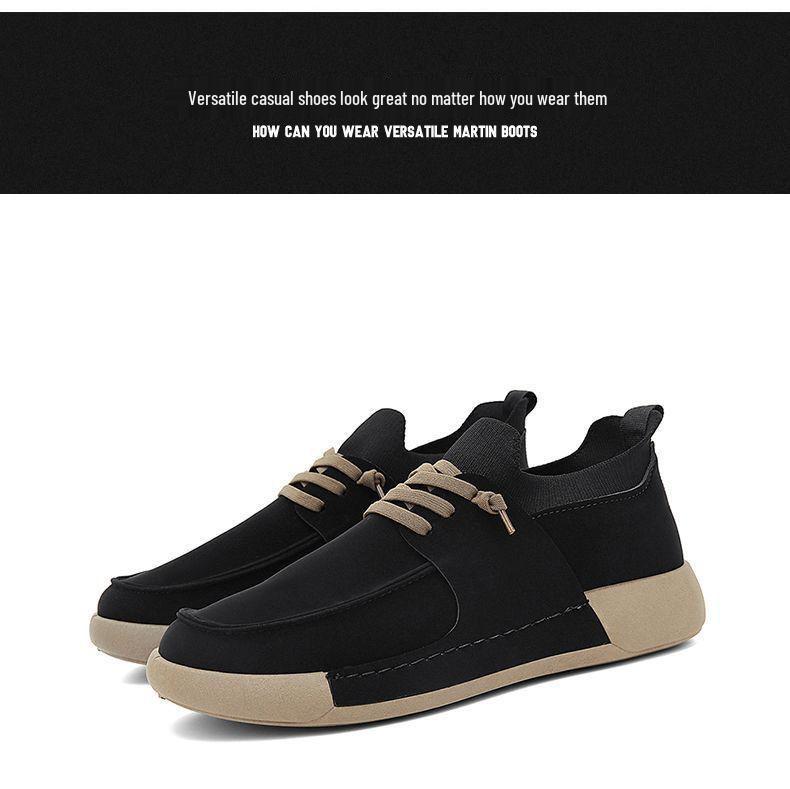 Men's 2025 Spring Lightweight Breathable Leather Shoes – Non-slip, Odor-resistant Casual Flats