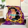 1pc Flannel Aladdin Princess Jasmine Magic Carpet Throw Blanket