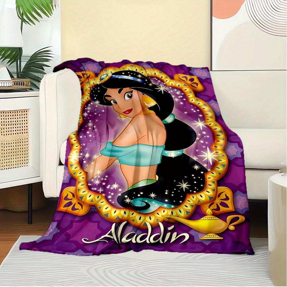 1pc Flannel Aladdin Princess Jasmine Magic Carpet Throw Blanket
