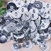 Pack of 100 Metal Candle Wick Sustainers Tabs for Handmade Candle Projects Tealight Wick Holders Clip DIY Accessories