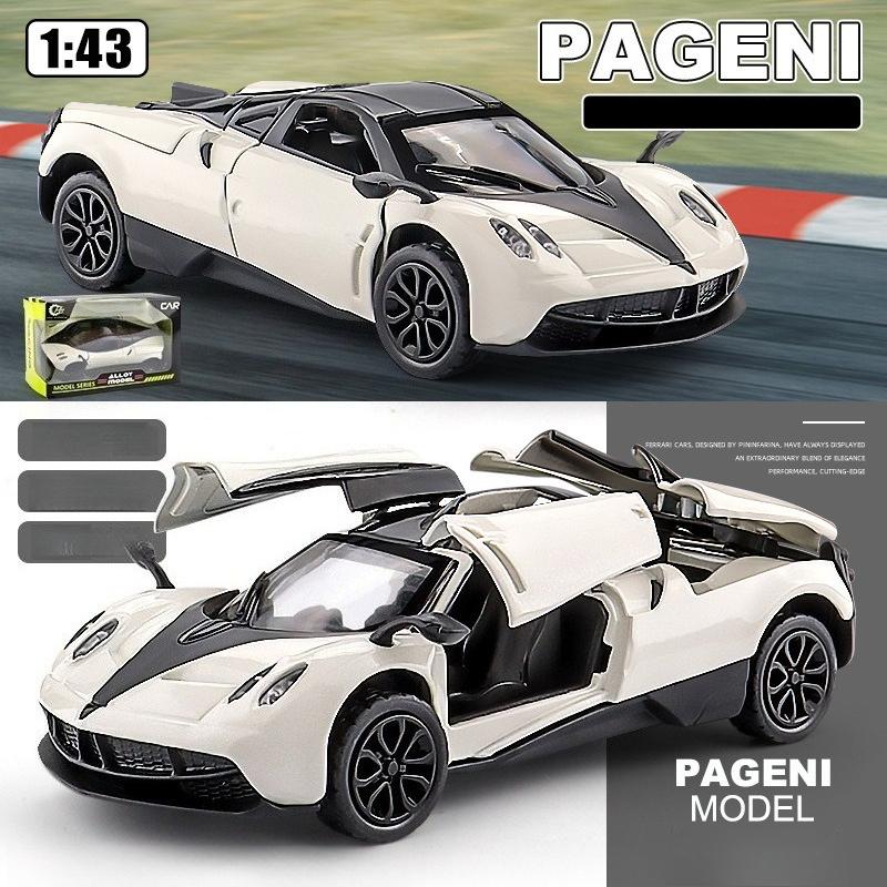 1:43  Alloy car model simulation and rebound small sports car Children's toy car gift collection display