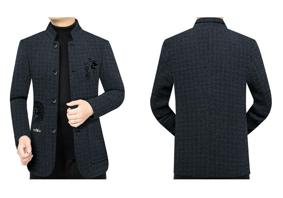 Men's Stand Collar Jacket - 2024 Autumn/Winter Fashion: Casual, Trendy, Versatile Business Outerwear