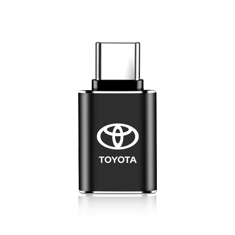 Car Usb Type C Cable Converter Charging Adapter Car Accessories for Toyota TRD GR Chr Corolla Yaris Rav4 E150 E120 Land Cruiser 200