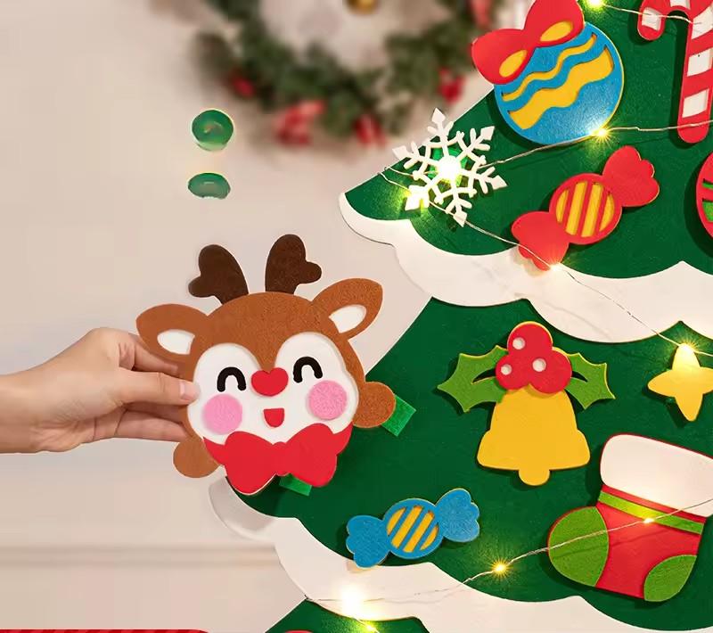 DIY handmade felt Christmas tree children's toy material package