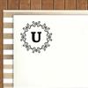 Printtoo Alphabet U Monogram Octagon Celtic Swirl Frame Self Inking Rubber Stamp Office