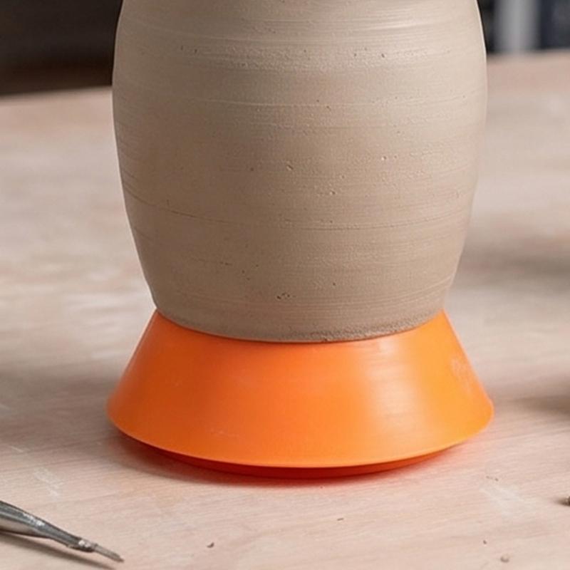 Round Rims Forming Tool for Pottery Edges Shapers with Tapered Body for Clay Bowl and Vessel Craft Projects At the Workbench