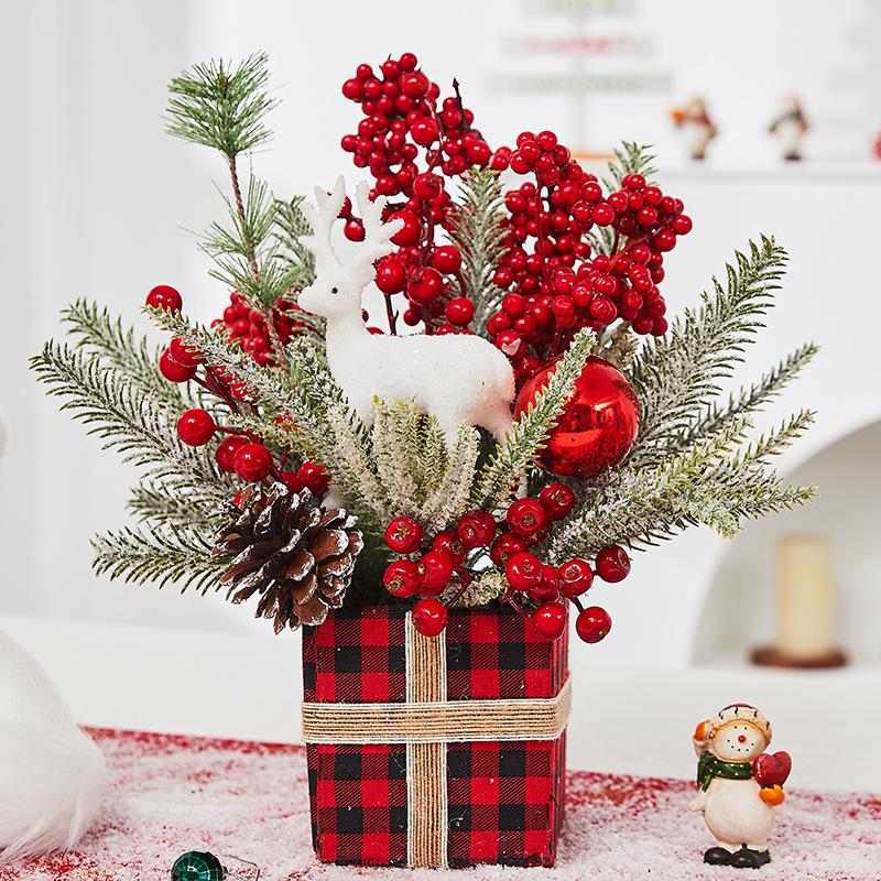 Luminous Mini Christmas Tree Set - Desktop Decoration and Gift
